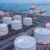 Aerial view of a crude oil refining plant representing a thriving business.